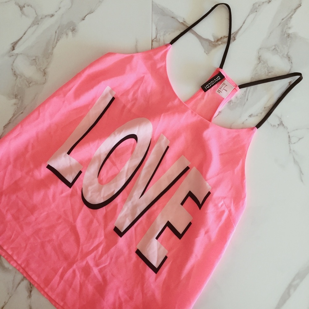 H&M Pink LOVE Tank